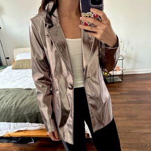 Mettallic Blazer Jacket - Size Small